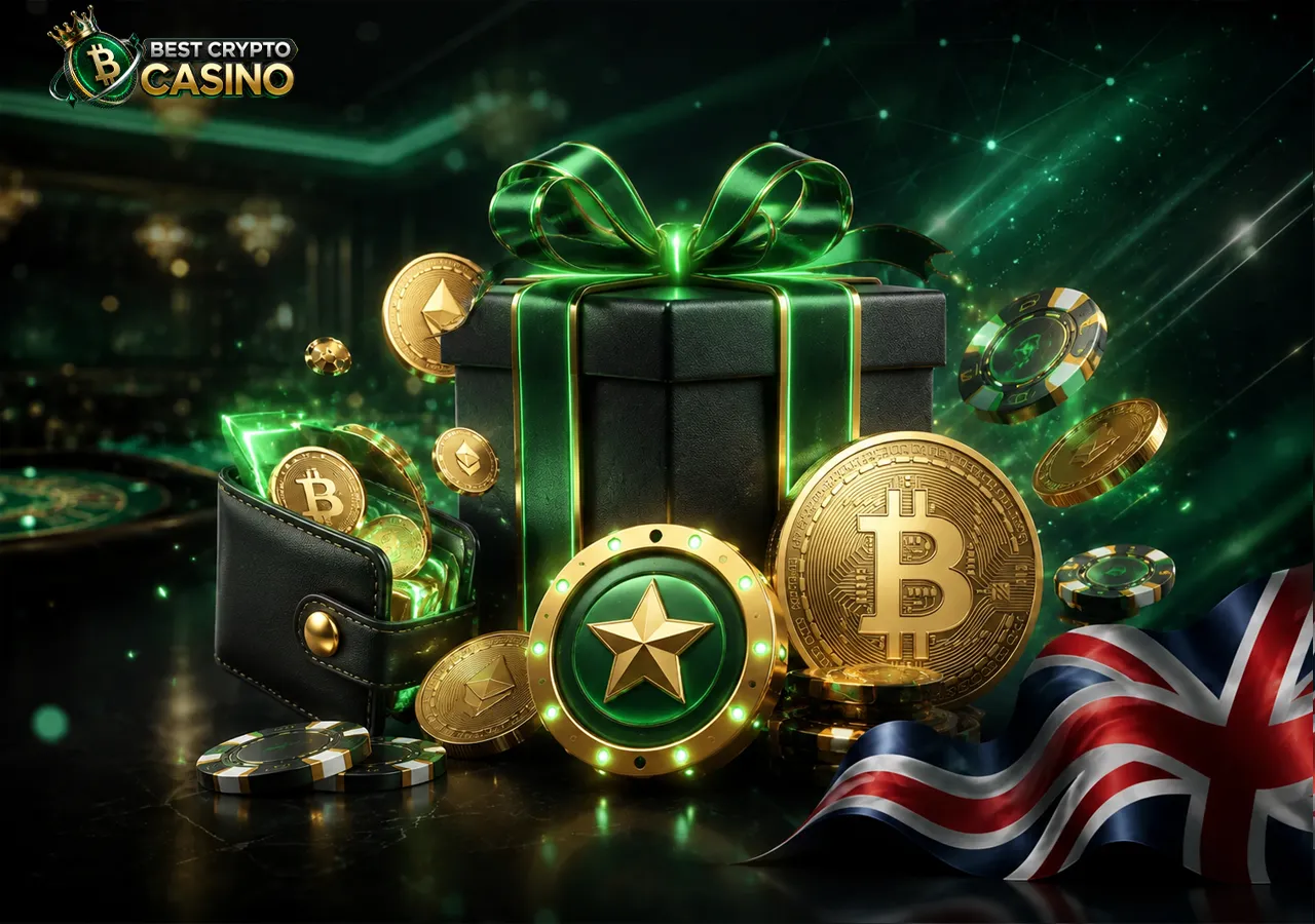 Bitcoin casino bonuses overview with reward systems, crypto tokens and promotional features